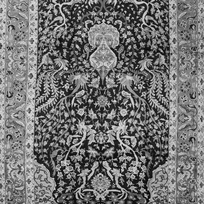 Serging Thickness of Machine Washable Animal Gray Traditional Rug, wshtr2569gry