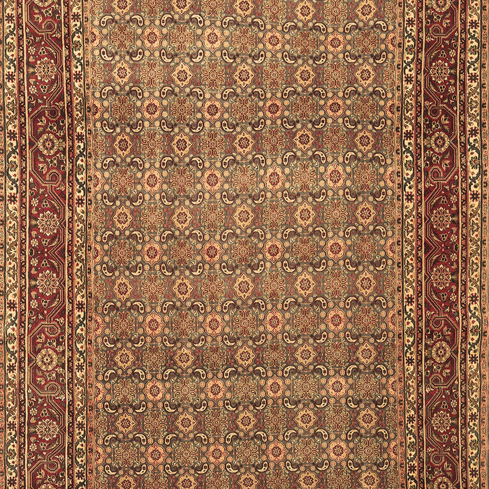 Machine Washable Persian Brown Traditional Rug, wshtr256brn