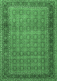 Persian Emerald Green Traditional Rug, tr256emgrn
