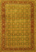 Machine Washable Persian Yellow Traditional Rug, wshtr256yw