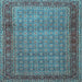 Square Persian Light Blue Traditional Rug, tr256lblu