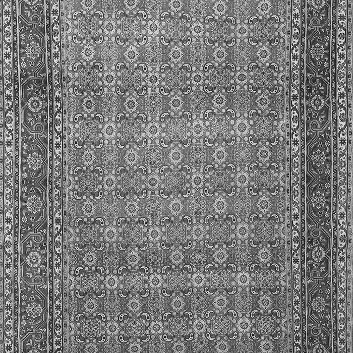 Serging Thickness of Machine Washable Persian Gray Traditional Rug, wshtr256gry