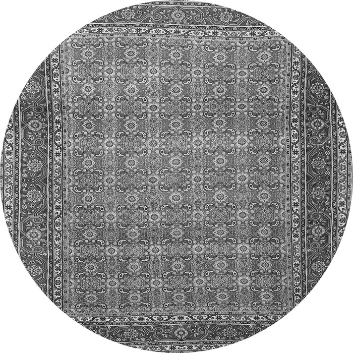 Machine Washable Persian Gray Traditional Rug, wshtr256gry