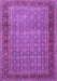 Machine Washable Persian Purple Traditional Area Rugs, wshtr256pur