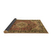 Sideview of Medallion Brown Traditional Rug, tr2570brn