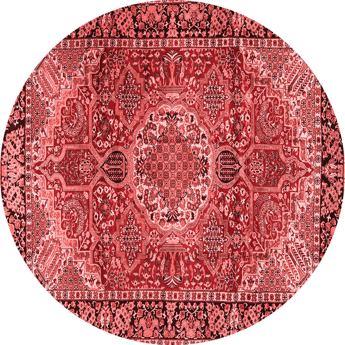 Medallion Red Traditional Rug, tr2570red