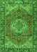 Medallion Green Traditional Rug, tr2570grn