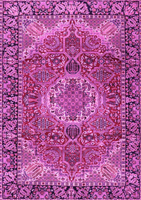 Medallion Pink Traditional Rug, tr2570pnk