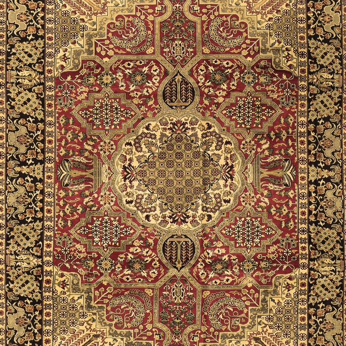 Medallion Brown Traditional Rug, tr2570brn