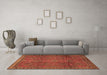 Machine Washable Persian Brown Traditional Rug in a Living Room,, wshtr2571brn