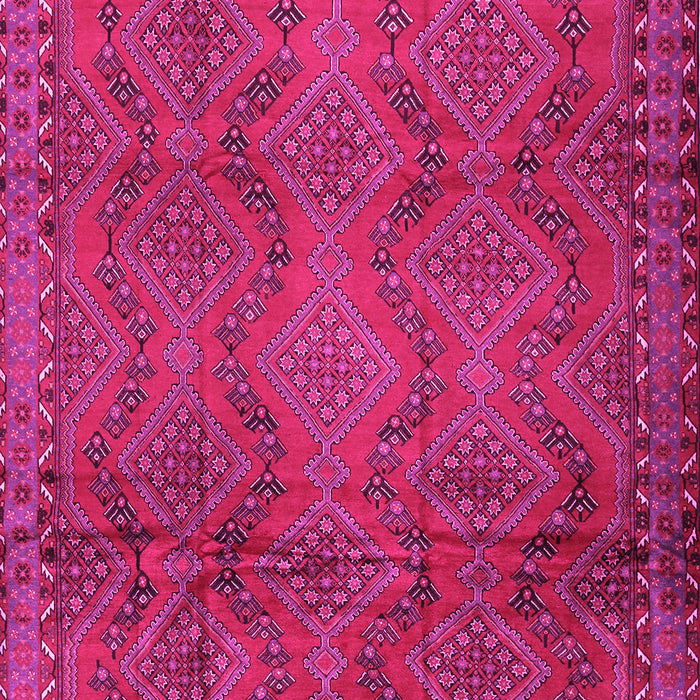 Machine Washable Persian Pink Traditional Rug, wshtr2571pnk