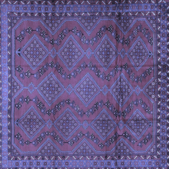 Square Persian Blue Traditional Rug, tr2571blu