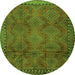 Machine Washable Persian Green Traditional Area Rugs, wshtr2571grn