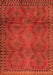 Serging Thickness of Machine Washable Persian Orange Traditional Area Rugs, wshtr2571org