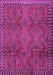 Machine Washable Persian Purple Traditional Area Rugs, wshtr2571pur