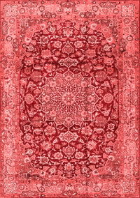 Medallion Red Traditional Rug, tr2572red