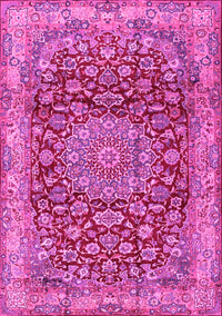 Medallion Pink Traditional Rug, tr2572pnk