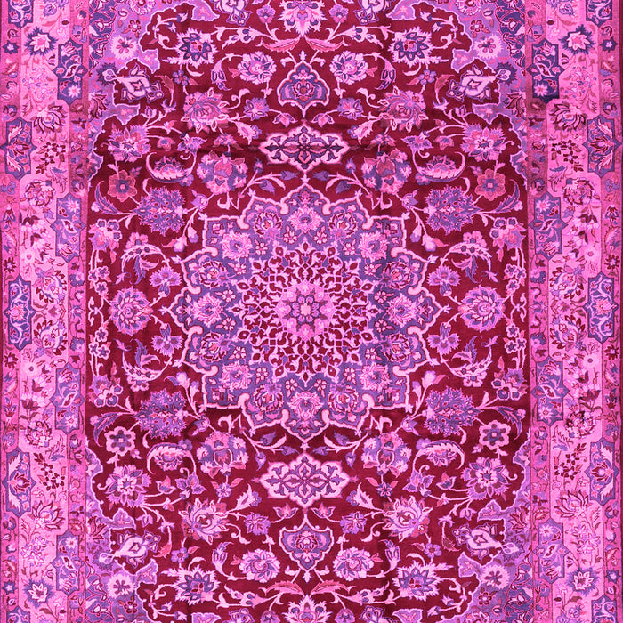 Medallion Pink Traditional Rug, tr2572pnk