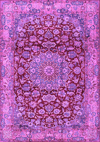 Medallion Purple Traditional Rug, tr2572pur