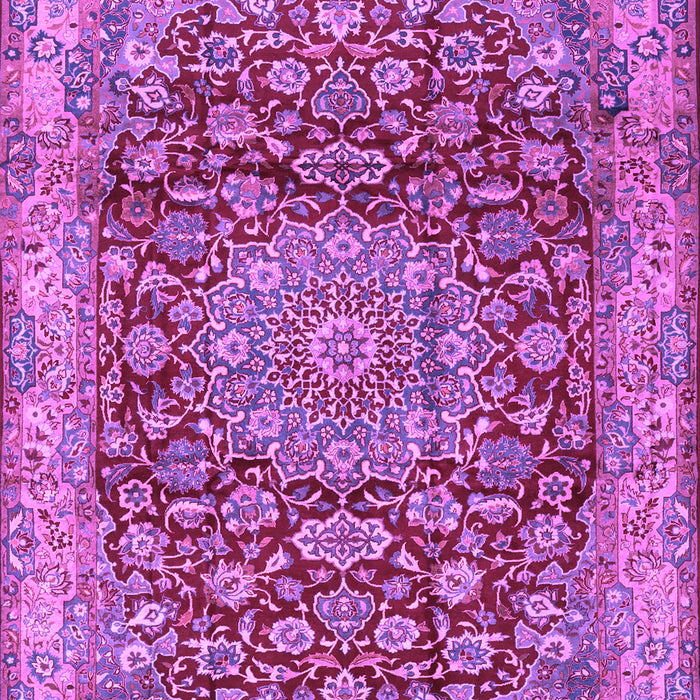 Medallion Purple Traditional Rug, tr2572pur