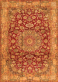 Medallion Orange Traditional Rug, tr2572org