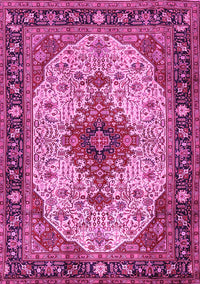 Medallion Pink Traditional Rug, tr2573pnk