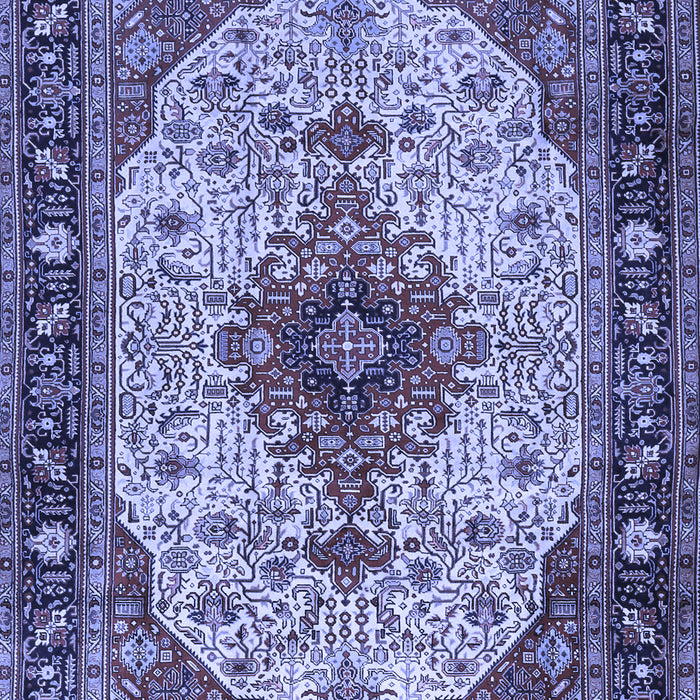 Medallion Blue Traditional Rug, tr2573blu