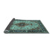 Sideview of Medallion Light Blue Traditional Rug, tr2573lblu