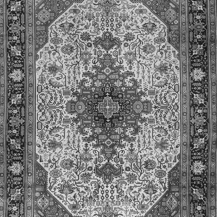 Medallion Gray Traditional Rug, tr2573gry