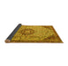 Sideview of Medallion Yellow Traditional Rug, tr2574yw