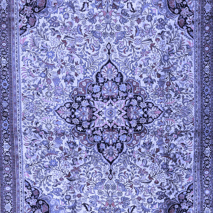 Medallion Blue Traditional Rug, tr2574blu