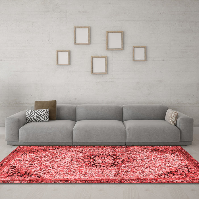 Traditional Red Washable Rugs