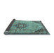 Sideview of Medallion Light Blue Traditional Rug, tr2574lblu