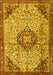 Medallion Yellow Traditional Rug, tr2574yw