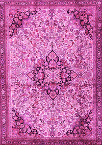 Medallion Pink Traditional Rug, tr2574pnk