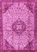 Medallion Pink Traditional Rug, tr2574pnk