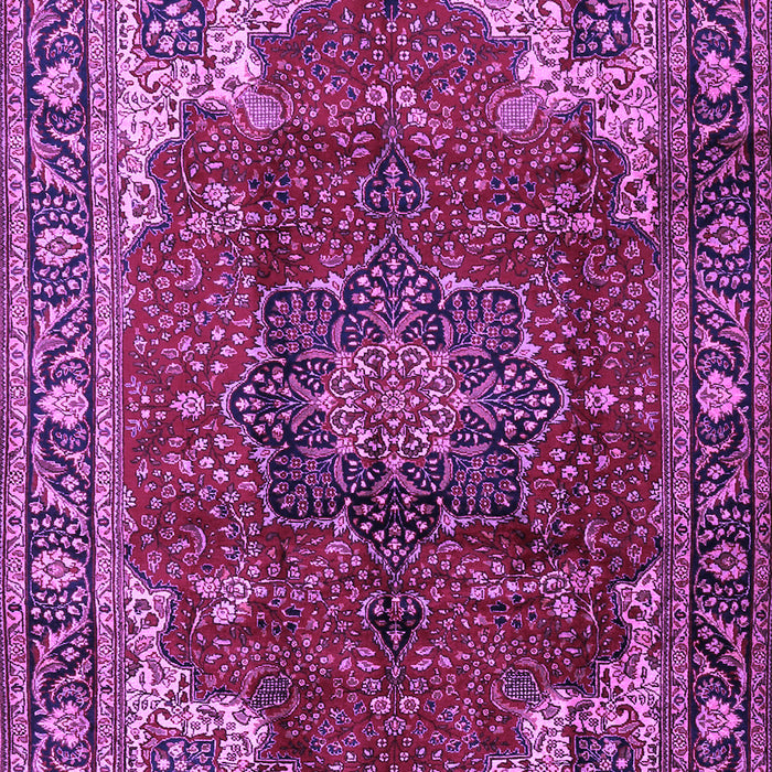 Medallion Purple Traditional Rug, tr2575pur