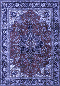 Medallion Blue Traditional Rug, tr2575blu