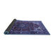 Sideview of Medallion Blue Traditional Rug, tr2575blu