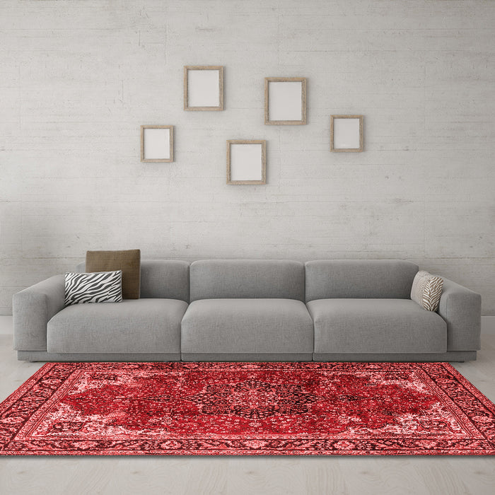 Traditional Red Washable Rugs