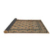 Sideview of Traditional Dark Brown Persian Rug, tr2576