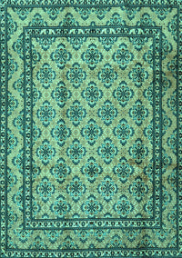 Persian Turquoise Traditional Rug, tr2576turq