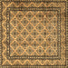 Square Machine Washable Persian Brown Traditional Rug, wshtr2576brn