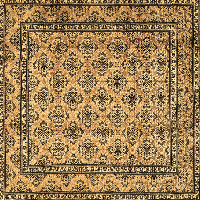 Square Persian Brown Traditional Rug, tr2576brn