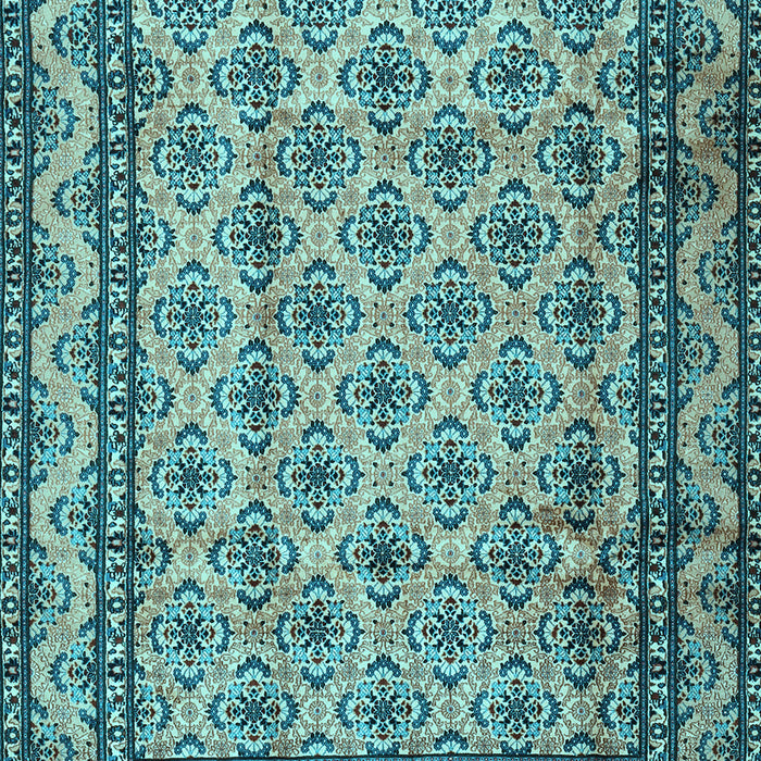 Machine Washable Persian Light Blue Traditional Rug, wshtr2576lblu