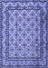 Machine Washable Persian Blue Traditional Rug, wshtr2576blu