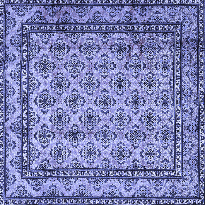 Square Persian Blue Traditional Rug, tr2576blu