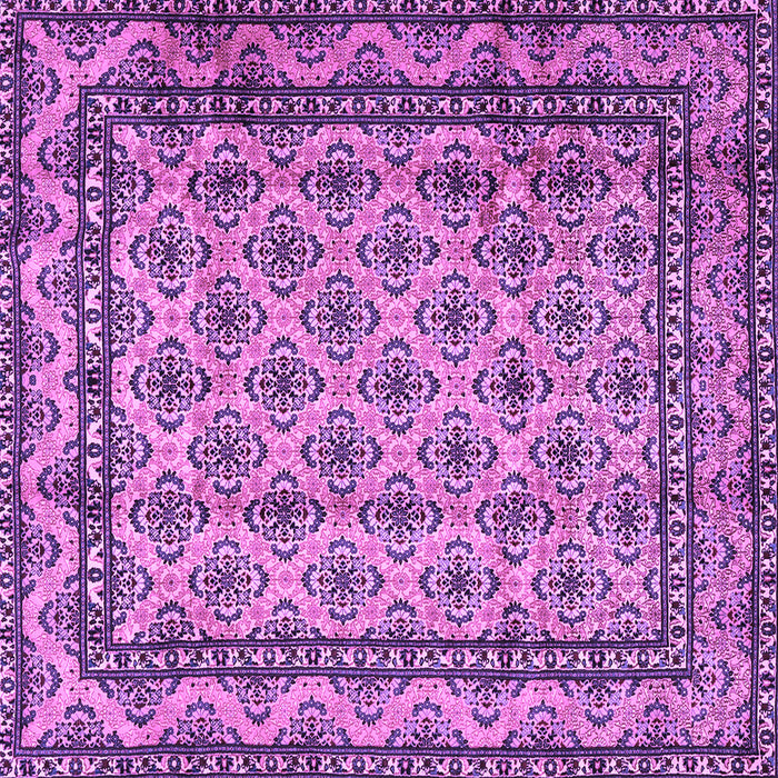 Square Persian Purple Traditional Rug, tr2576pur