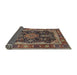 Sideview of Traditional Brown Persian Rug, tr2577