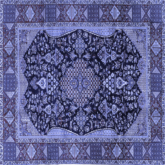 Square Persian Blue Traditional Rug, tr2577blu